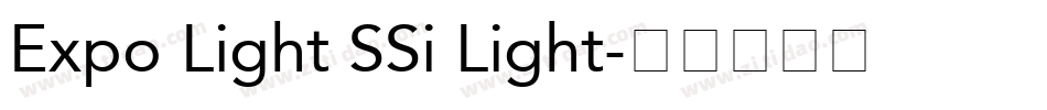 Expo Light SSi Light字体转换